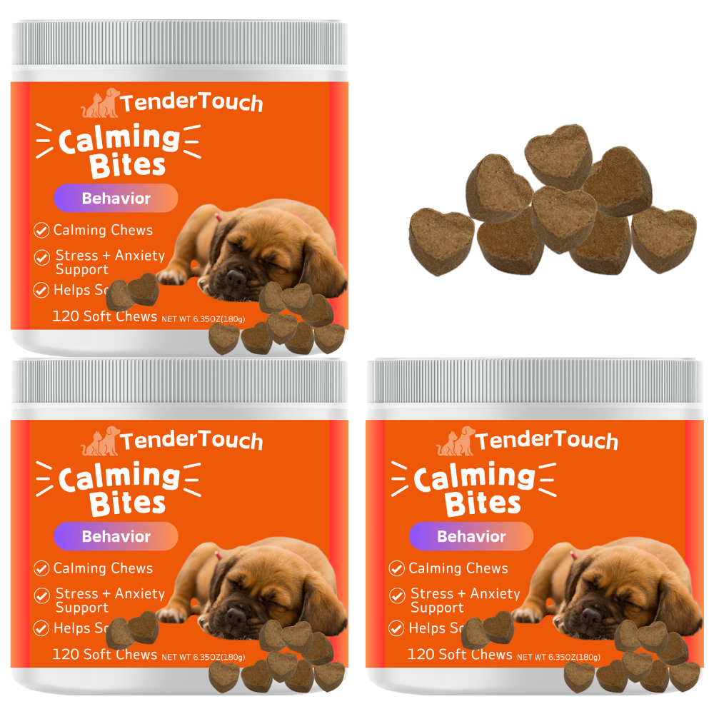 360 Chews - 3 Pack(3 x 180g/6.35oz) 540g/19.1oz - TenderTouch Calming for Dogs - Help Natural Dog Anxiety for Everyday Stress